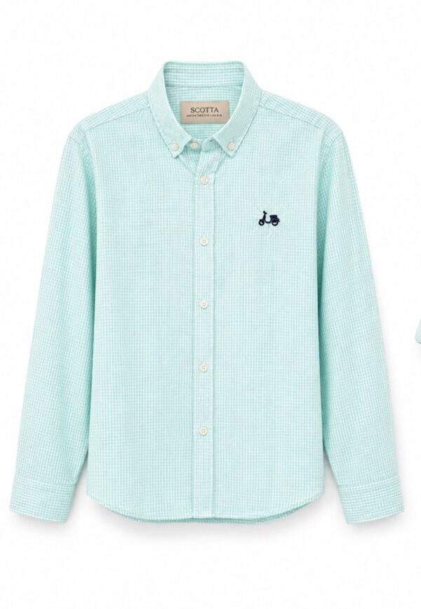 Camisa vichy turquesa