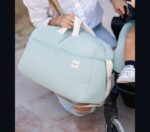 Bolso maternal verde agua 30x47