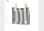 Bolso rayas gris 30x34