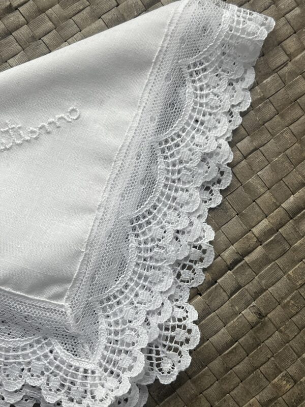 Pañuelo bautizo blanco
