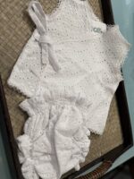 conjunto Andrea bordado blanco