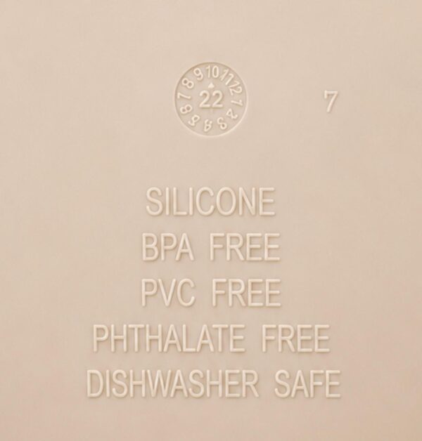Babero silicona beige
