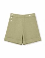 Pantalón lino verde oliva