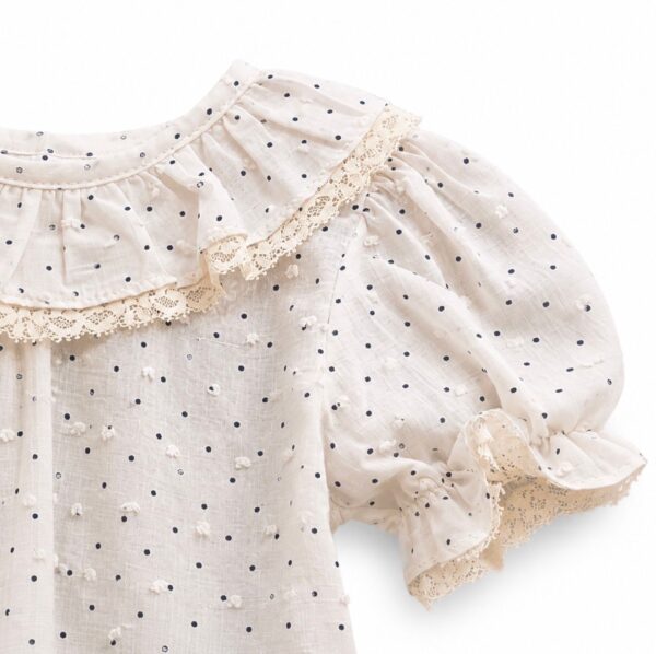 Blusa beige lunares