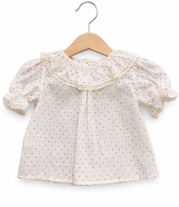 Blusa beige lunares