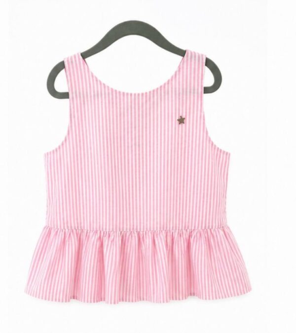 Blusa  nudo rayas rosa
