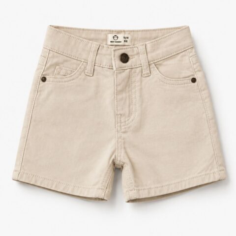 Pantalón corto beige
