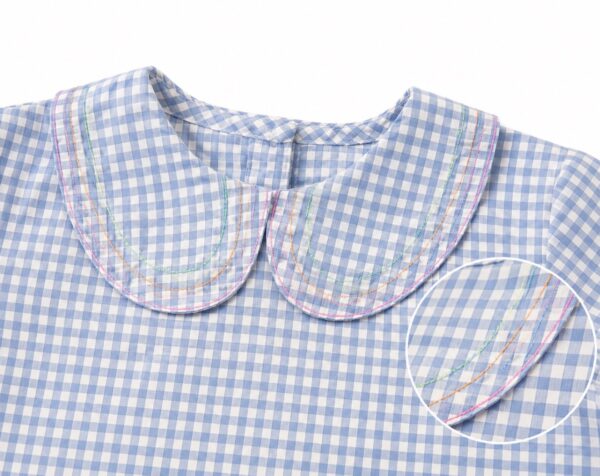 Blusa cuello bebé fluor