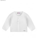 Chaqueta larga punto bobo BLANCO 200