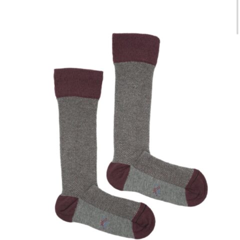 Calcetín Espiga Gris-Rubi
