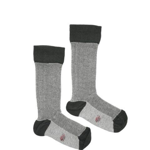 Calcetín Espiga Gris-Antracita