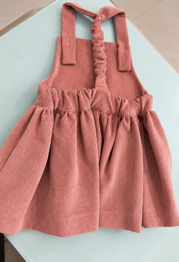 Vestido pana rosa