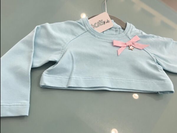 Sudadera de bebé celeste