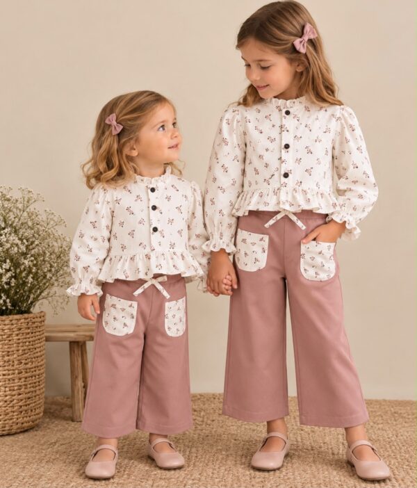 Pantalón bolsillo miniflor