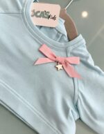Sudadera de bebé celeste
