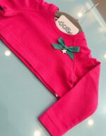 Sudadera de bebé fucsia