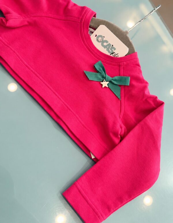 Sudadera de bebé fucsia