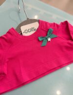 Sudadera de bebé fucsia