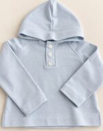 Sudadera capucha celeste