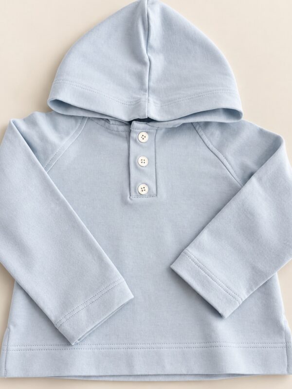 Sudadera capucha celeste