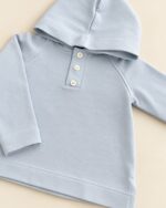 Sudadera capucha celeste