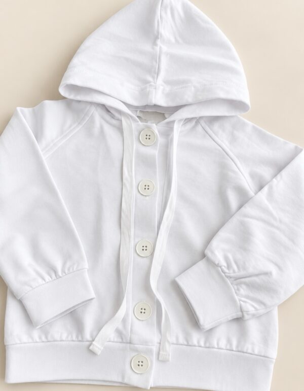 Sudadera vela botón
