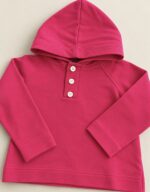 Sudadera capucha fucsia