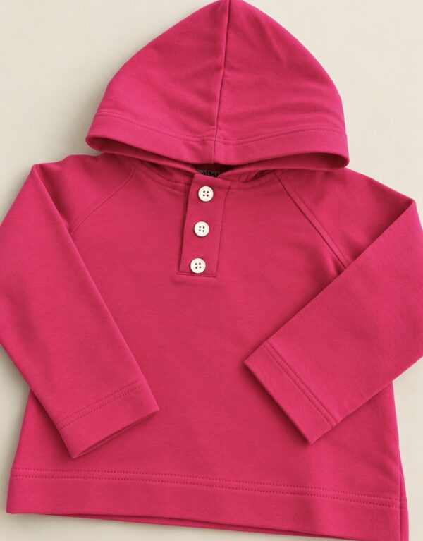 Sudadera capucha fucsia