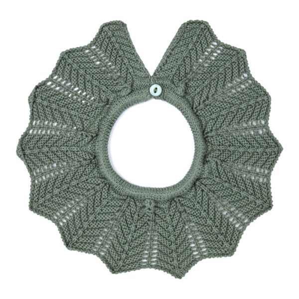Cuello punto links calado VERDE LIQUEN 761