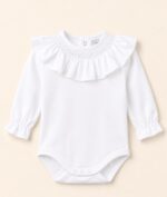 Body cuello smock blanco