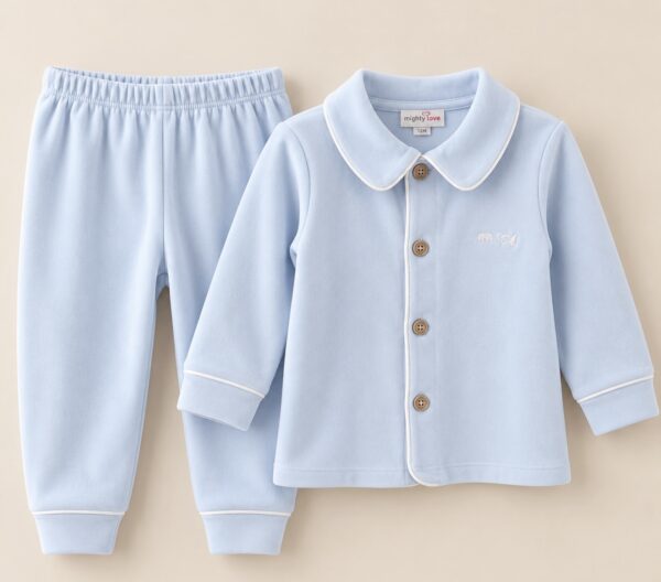 Pijama dos piezas celeste